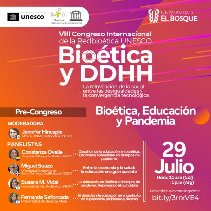 Pre-Congreso Bioética, educación y pandemia 